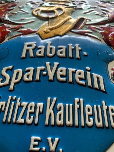 Altes blechschild rabatt - blechschild,