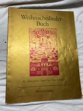 WEIHNACHTSLIEDER-BUCH Noten für elektr. Orgel Inhalt s.u.