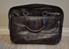 Edle Lloyd Aktentasche aus echtem Leder – Braun mit stilvollem Lochmuster