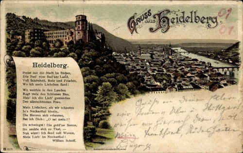 Litho heidelberg neckar - litho,