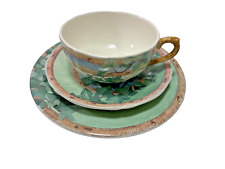 Seltenes Porzellan Gien France Tasse Unterteller Dessertteller Kuchenteller