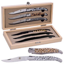 6er Set LAGUIOLE Taschenmesser Klappmesser Camping Outdoor Jagdmesser Messer