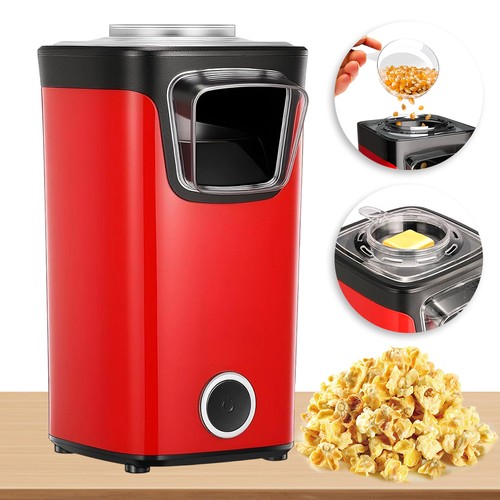 Rote popcornmaschine 1100w - popcornmaschine,
