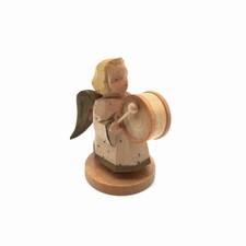 Alte Holz Figur Engel mit