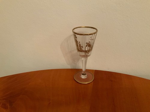 Likörglas goldmalerei - likörglas,
