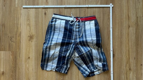Blau weiß karierte badehose - blau-weiß,