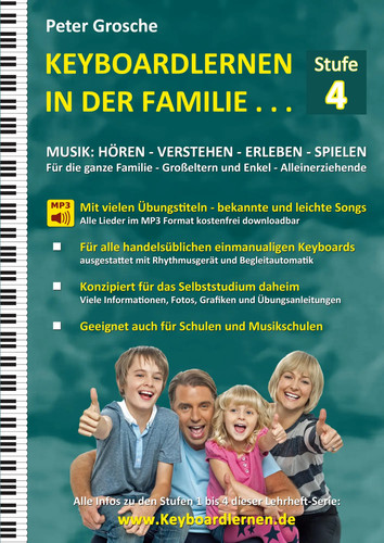 Keyboardlernen der familie - in,
