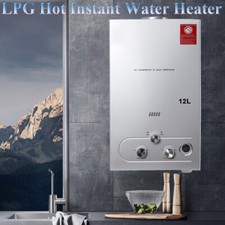 16L LPG Tankless Gas Wasserheizung Camping Instant Propan Wasser Dusche Heizung