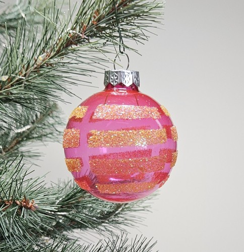 Christmas ball glass hand