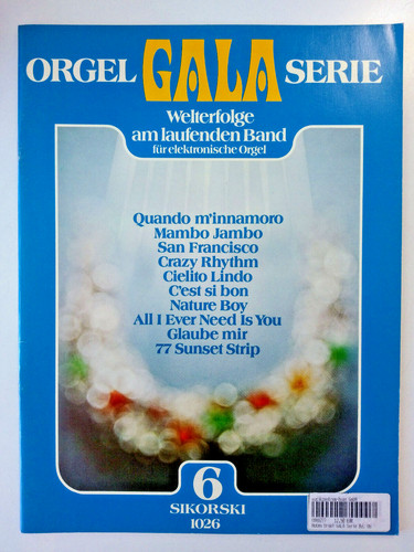 Orgel gala serie - gala, für