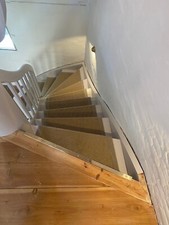 Teppichstange Treppe CHROM MASSIV 14 Stangen (74,5cm lang) + 28 Einschraubösen 
