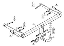 Anhängerkupplung Starr mit E-Sazt 7pol Ford Mondeo IV 2007-2014 5Tür Fließheck