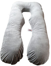 Seitenschläferkissen Stillkissen XXL Schwangerschaftskissen mit Bezug 120x60 cm