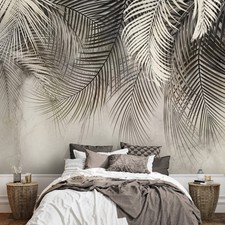 Palme Laub Blätter Natur VLIES FOTOTAPETE 3D WOHNZIMMER TAPETE WANDBILD XXL