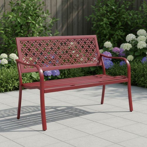 Gartenbank metall sitzer - metall, 3-sitzer