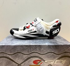 Sidi Ergo 3 Carbon Vernice Herren Rennradschuh Weiß/Schwarz Gr.43