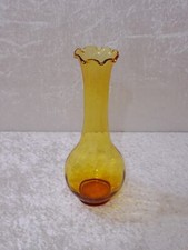 Lauscha Design DDR Glas Vase - Vintage um 1970 - Handgefertigt - 25,3 cm