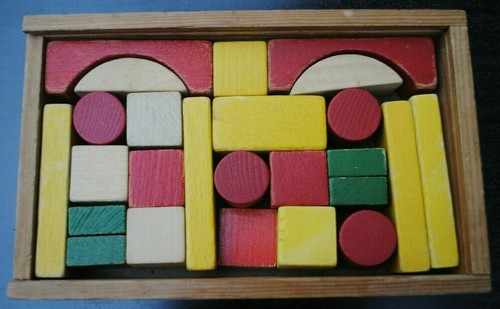 Bunte holzbausteine von vero - bunte, "vero