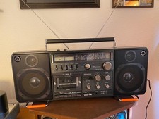BOOMBOX SANYO M9998K STEREO RADIO-TAPE-CASSETTE RECORDER Ghettoblaster !!TOP!!