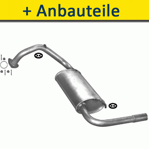 Endtopf auspuff für honda - endtopf,