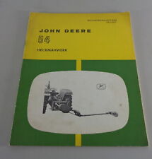 Betriebsanleitung / Handbuch John Deere Heckmähwerk 54