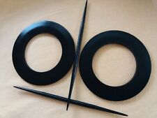 Gardinen Raffhalter Holz schwarz rund Ø 27 Gardinenhalter