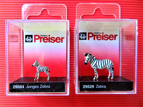 Preiser 2er set zebras - h0,