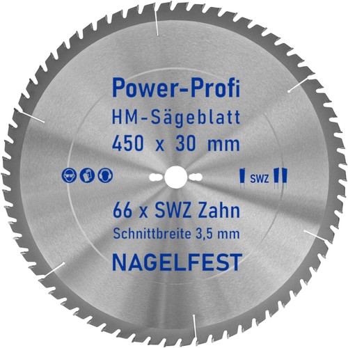 Kreis sägeblatt 450 - 450, x