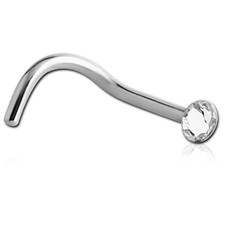 Nasenpiercing gebogener extrem