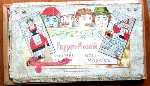 Antike puppe mosaik - puppe,