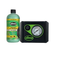 SLIME Pannenset Kompressor + Dichtmittel - Tire Repair Kit Smart Repair - Reifen