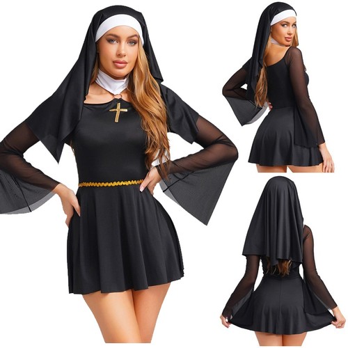 Damen sexy nonne kostüm - sexy,
