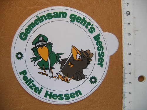 Aufkleber polizei hessen - hessen,
