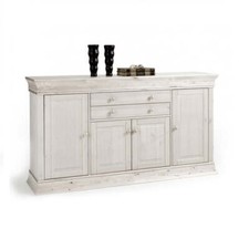 Sideboard Kiefer massiv weiß