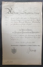 Verleihungsurkunde zum "Adler