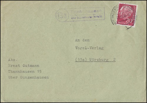 Landpost stempel thannhausen - landpost-stempel,