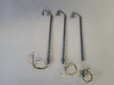 Viessmann Gittermastleuchten h0, 3 Stück, sehr schön für BW, gelbes Licht