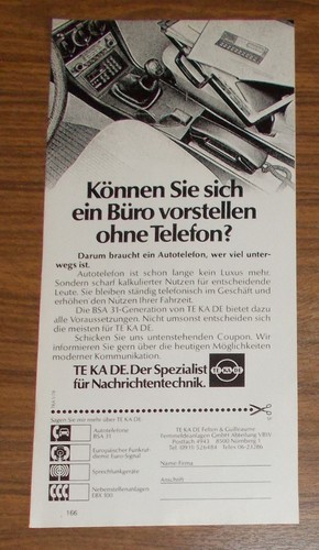 Seltene werbung de bsa - te, ka