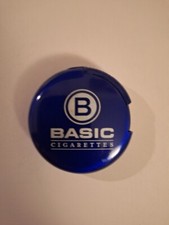 Basic blau Rund Feuerzeug Gas wiederbefüllbar