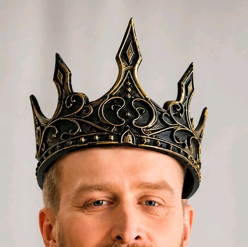 Königskrone schwarz gold - schwarz,