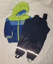 Jacke + ungefütterte Matschhose Gr. 74/80 für Jungs