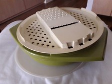 Vintage Tupperware Reibe Behälter Set , 3 teilig Schüssel