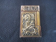 S.T Dupont Feuerzeug China Lack L2 Goldstaub Drachen Komplett Überholt Garantie