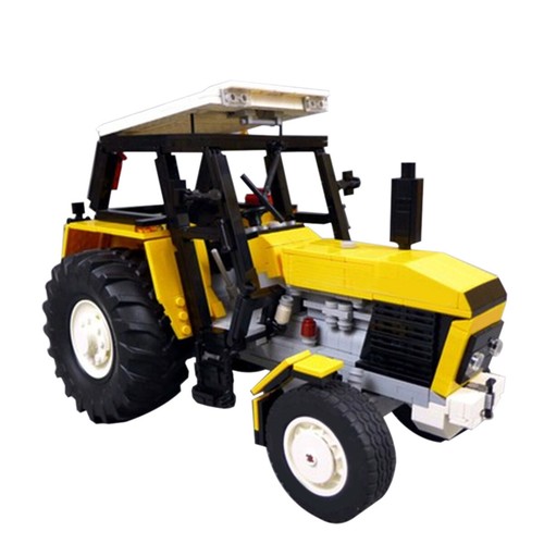Yellow tractor farm - tractor,