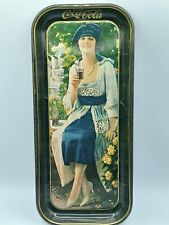 Coca Cola Tablett Metall 1973 Motiv 20er Jahre Vintage Sammeln