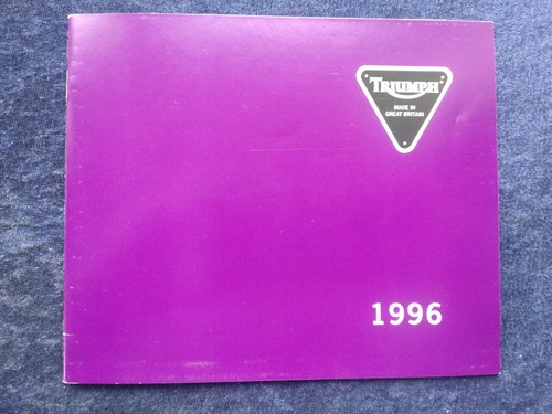 Triumph programm prospekt 1996 - programm,