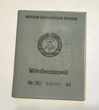 DDR: Ausweis: Wehrdienstausweis NVA  #3