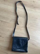 Funbag Umhängetasche, schwarz, Leder