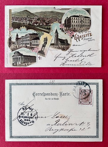 Litho graslitz im - ak,