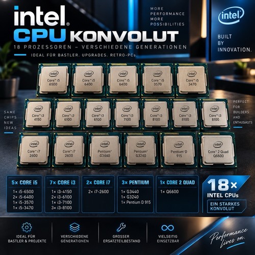 Cpu konvolut 18x - 18x, intel